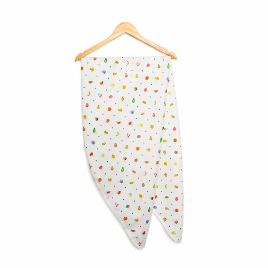 Pamboo mussola neonato cotone bio beige 120x120 doppio strato