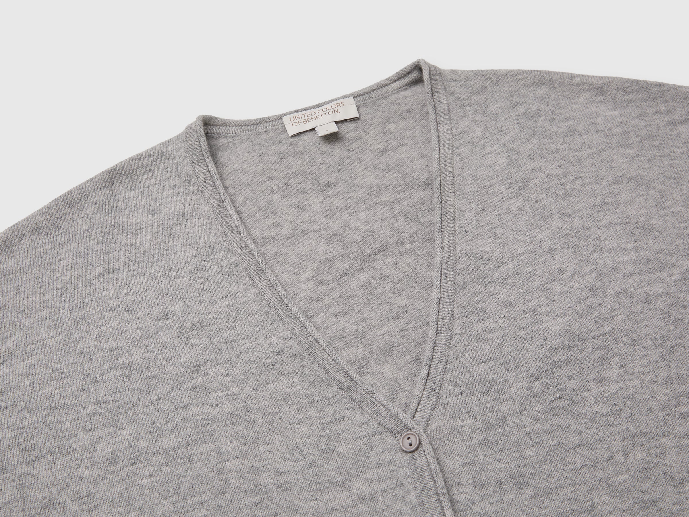 Benetton Cardigan Lana Cashmere Leggero Bottoni Taglia M