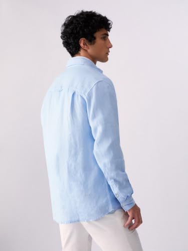 Liu Jo Camicia 100% Lino Camicia Uomo Regular Fit