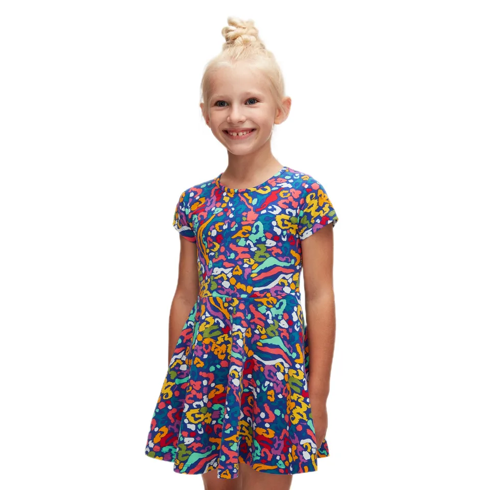 Lovetti Mini Fili Colorati abito bambina cotone elasticizzato
