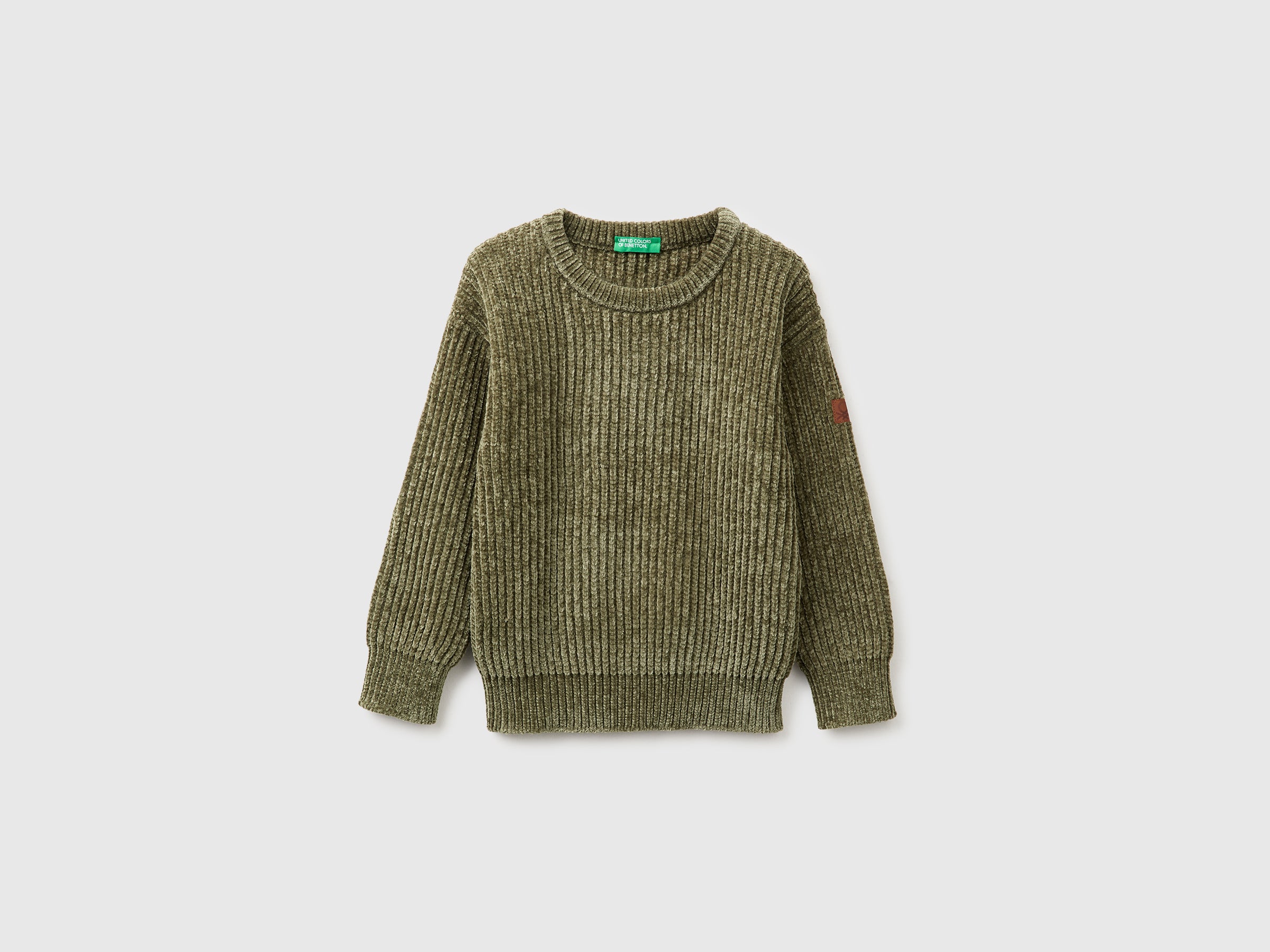 United Colors of Benetton Chenille crew neck maglione ciniglia bimbo 104
