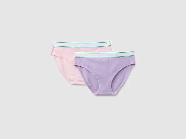 United Colors of Benetton slip bambina cotone 2 pezzi 7-8 anni