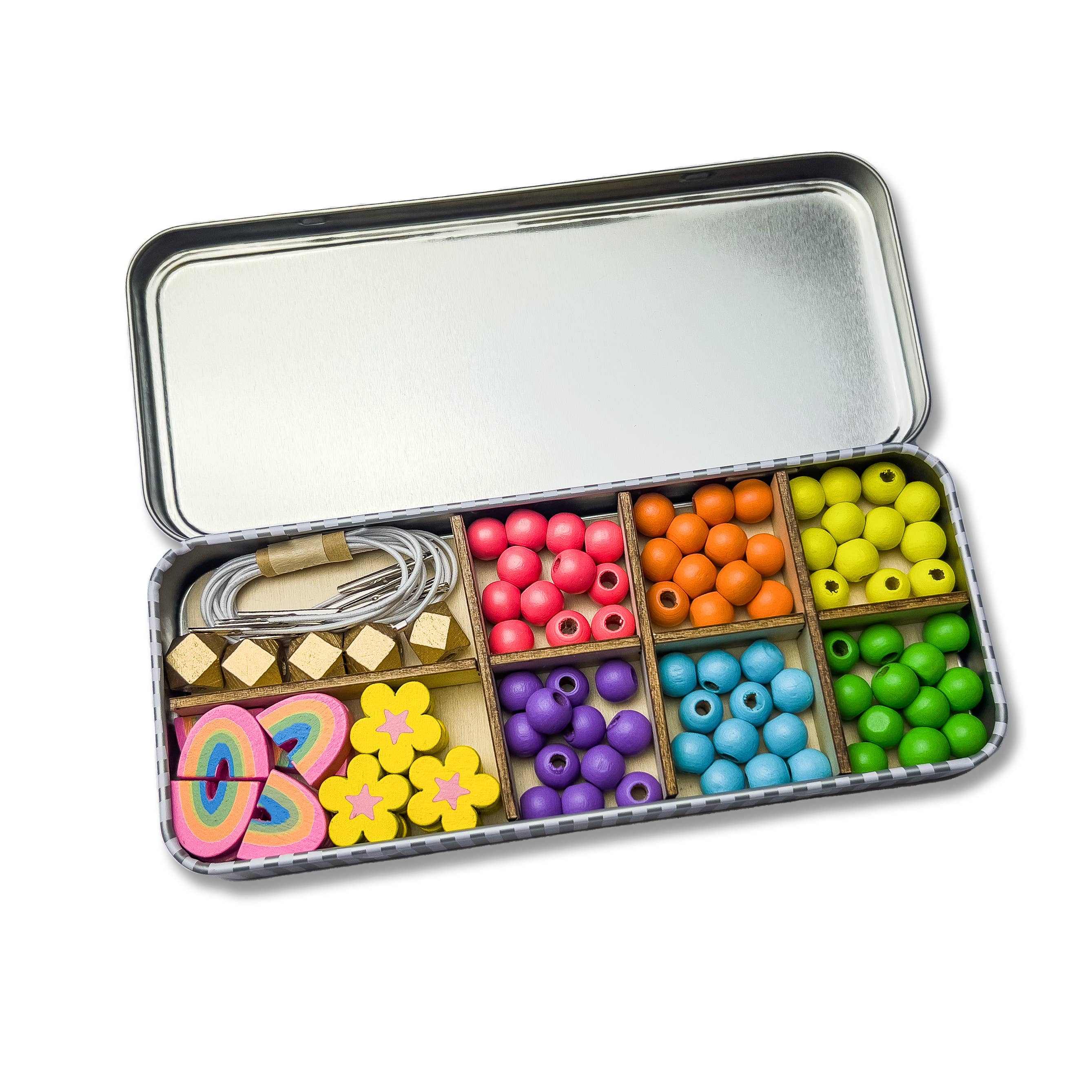 Cotton Twist Rainbow kit braccialetti legno dai 3 anni