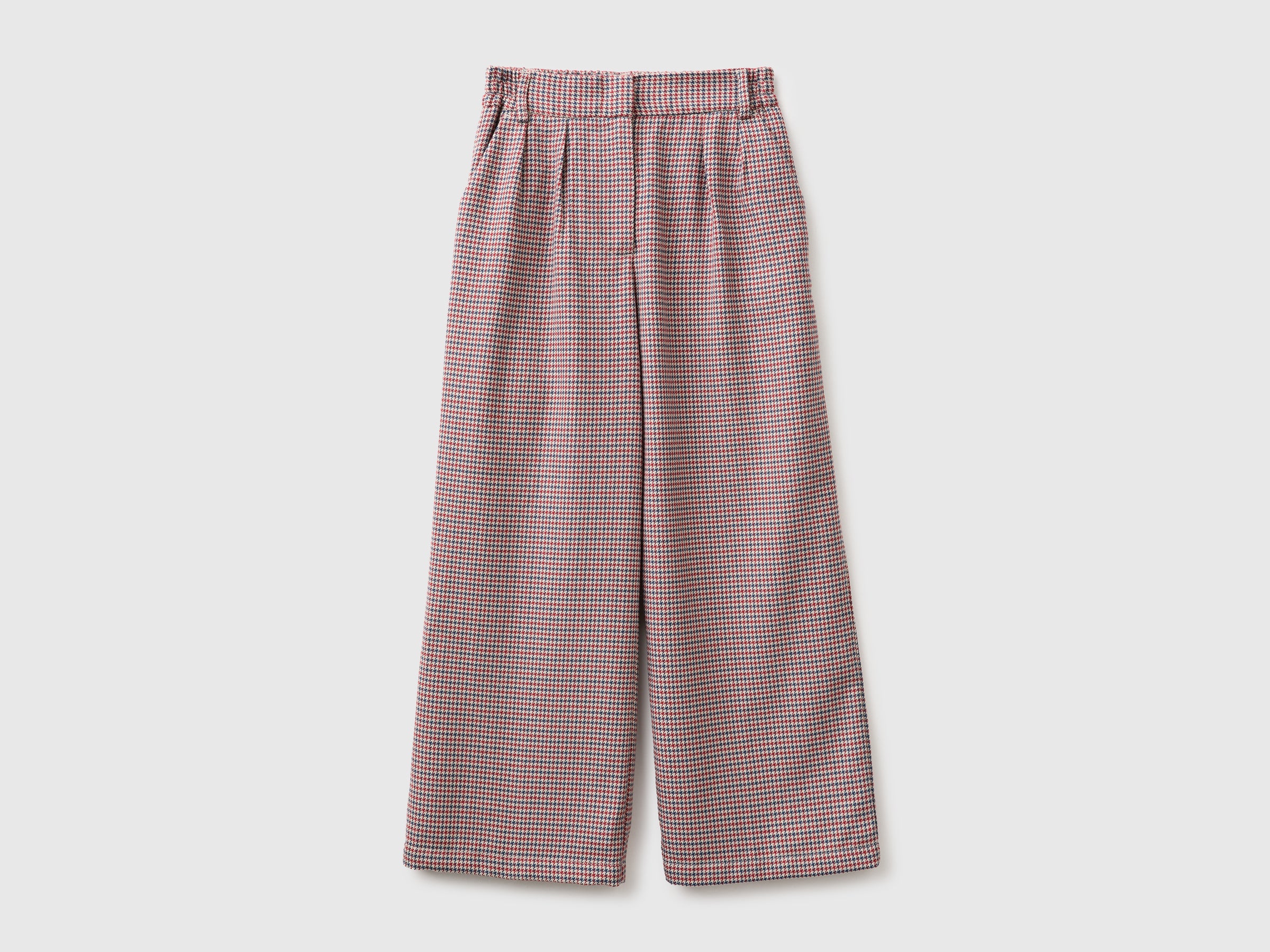 United Colors of Benetton Trousers palazzo quadri viscosa