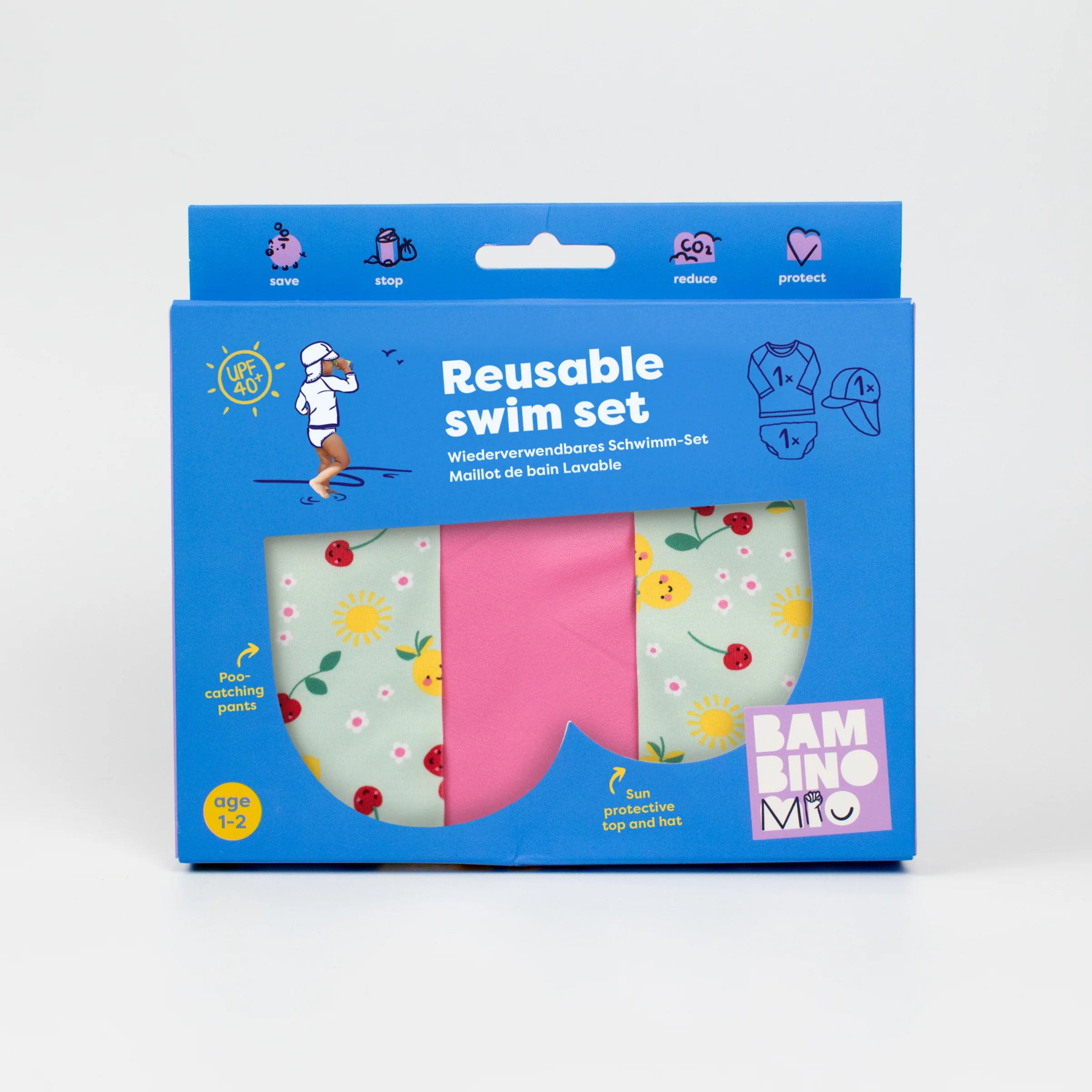 Bambino Mio Set Mare 3 Pezzi Juicy Fruit costume bimbo UPF