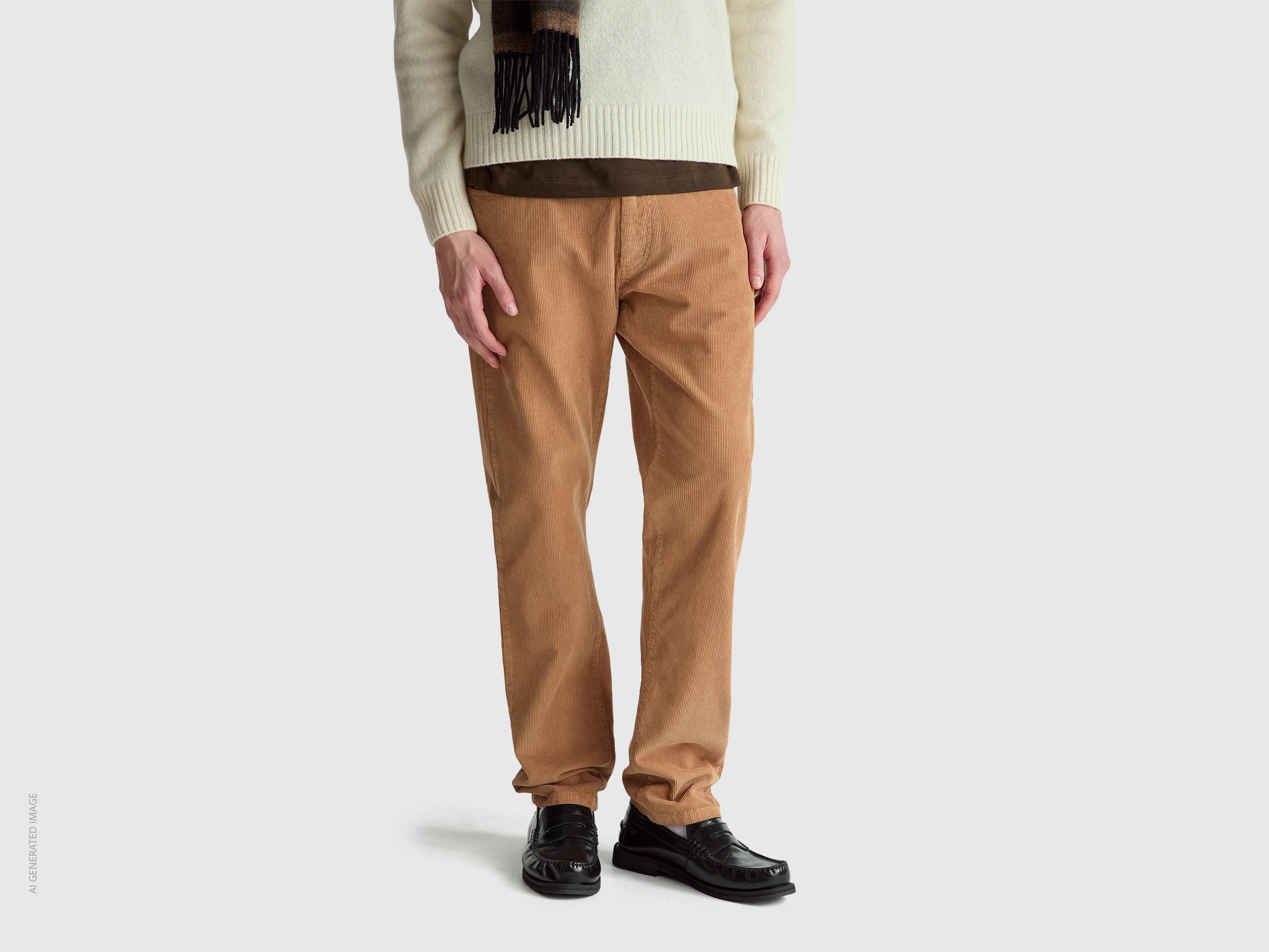 United Colors of Benetton Trousers pantaloni velluto cotone taglia 32
