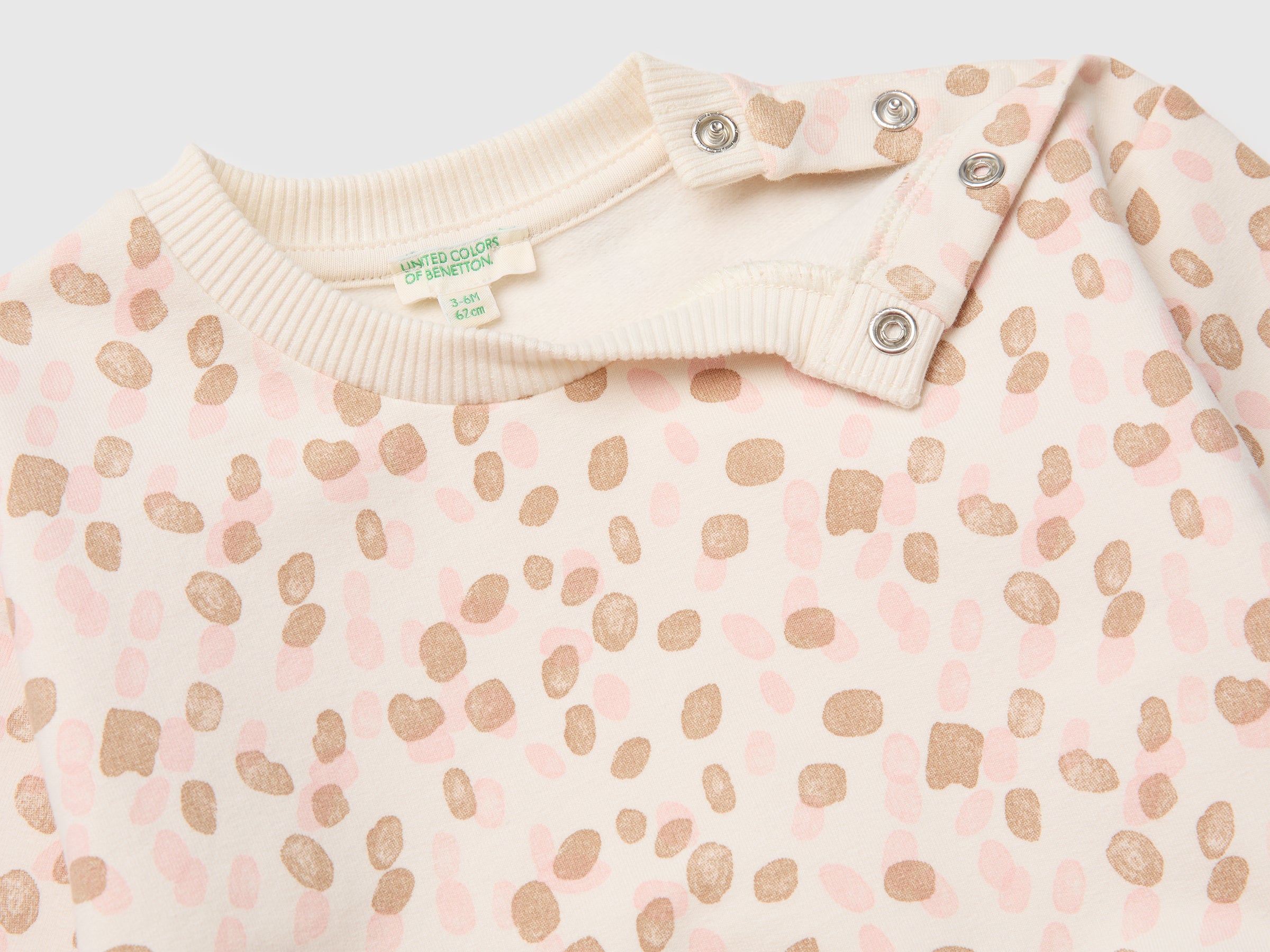 United Colors of Benetton tuta felpa neonato cotone bio 68