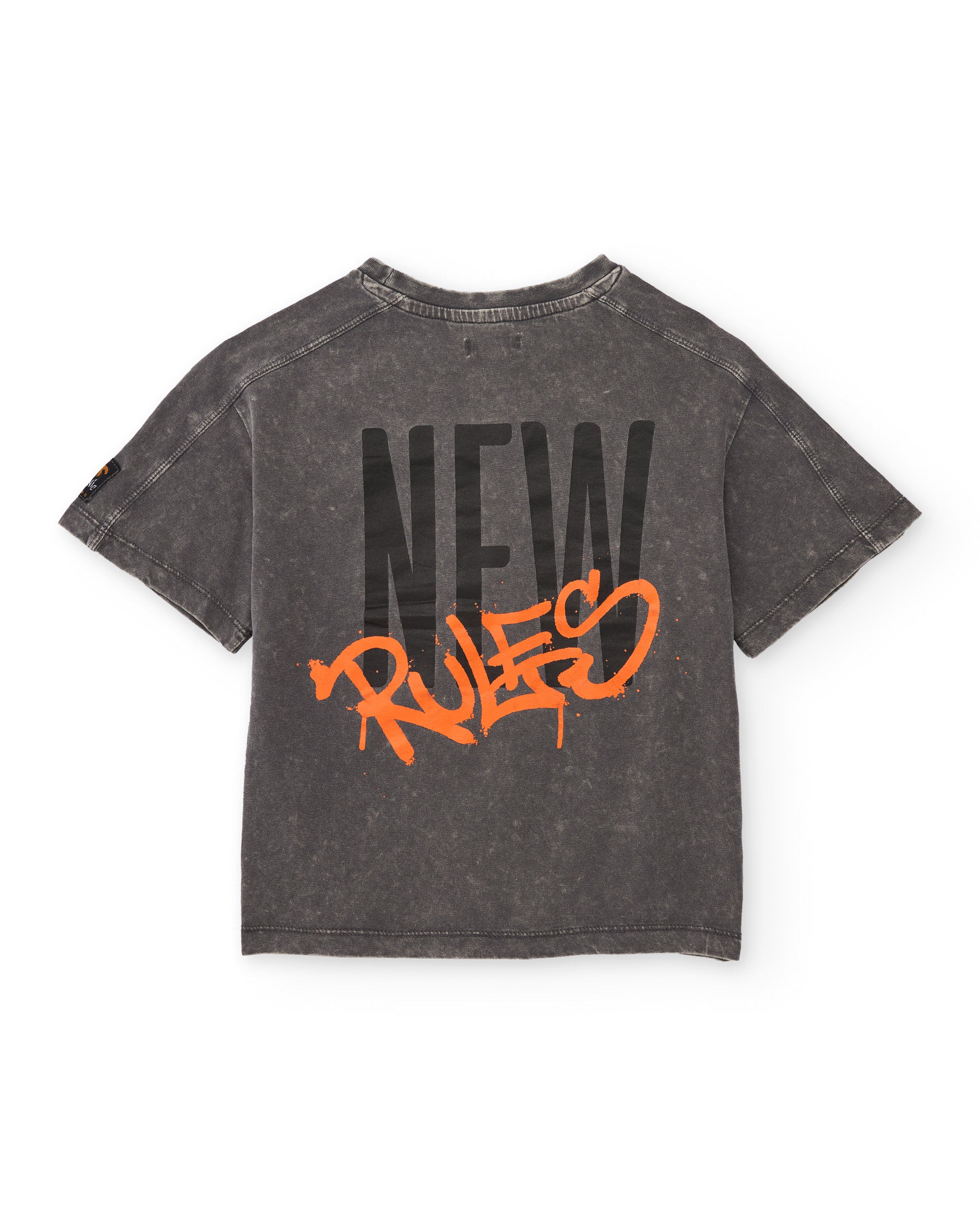 TucTuc Magliette T-shirt Bambino Grigia Effetto Lavato