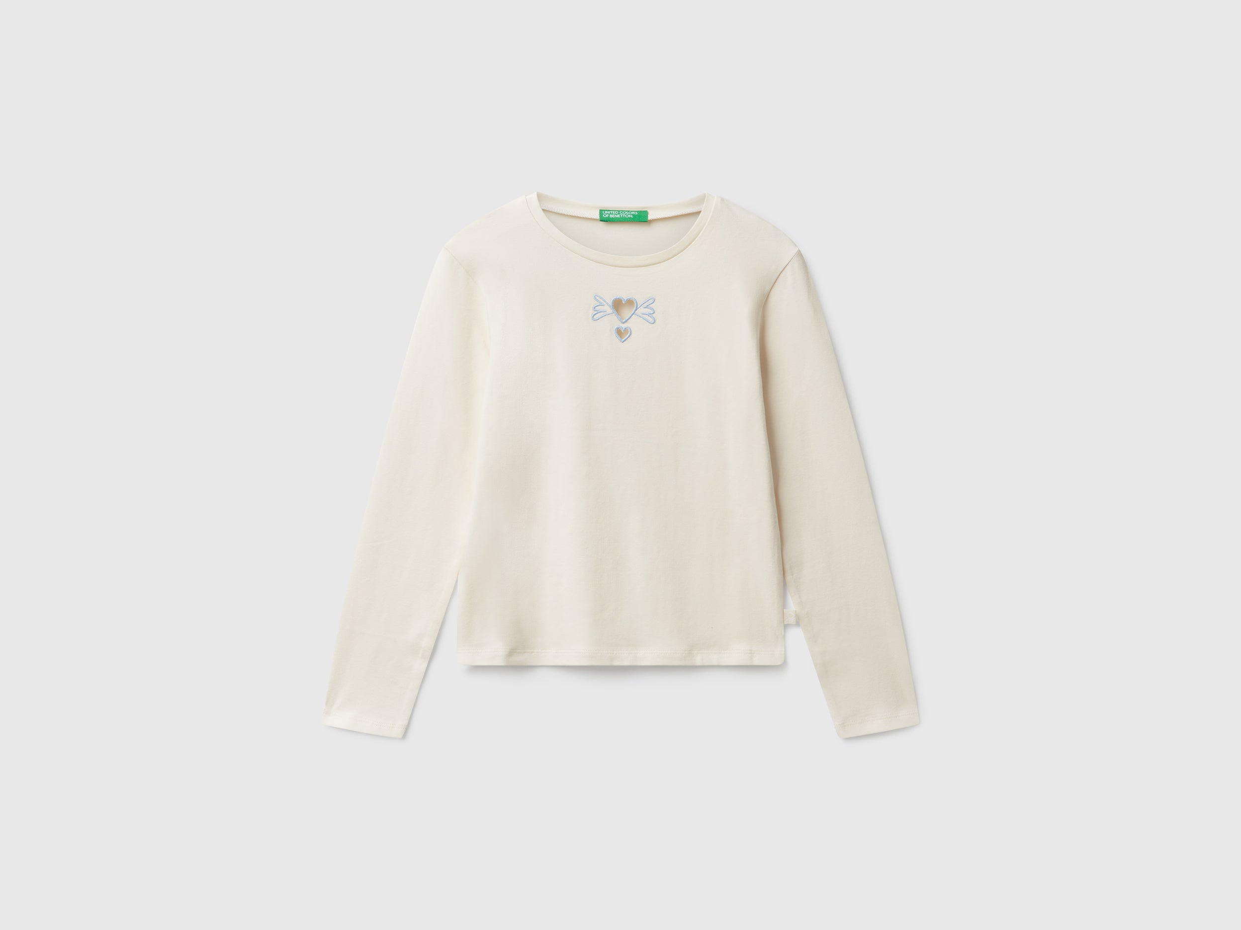United Colors of Benetton t-shirt cuori cotone bio taglia M