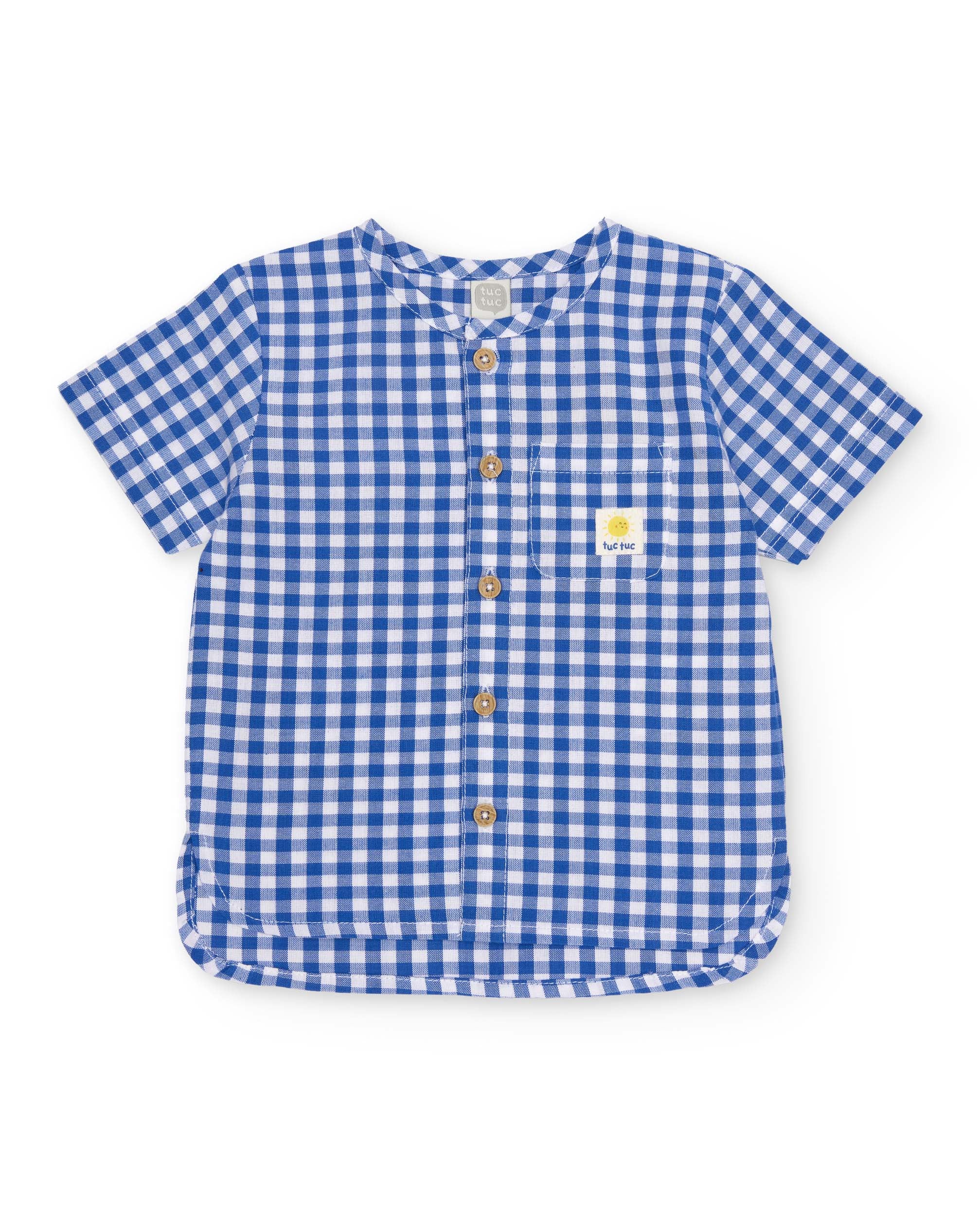 TucTuc Completi Completino neonato blu vichy 2 pezzi