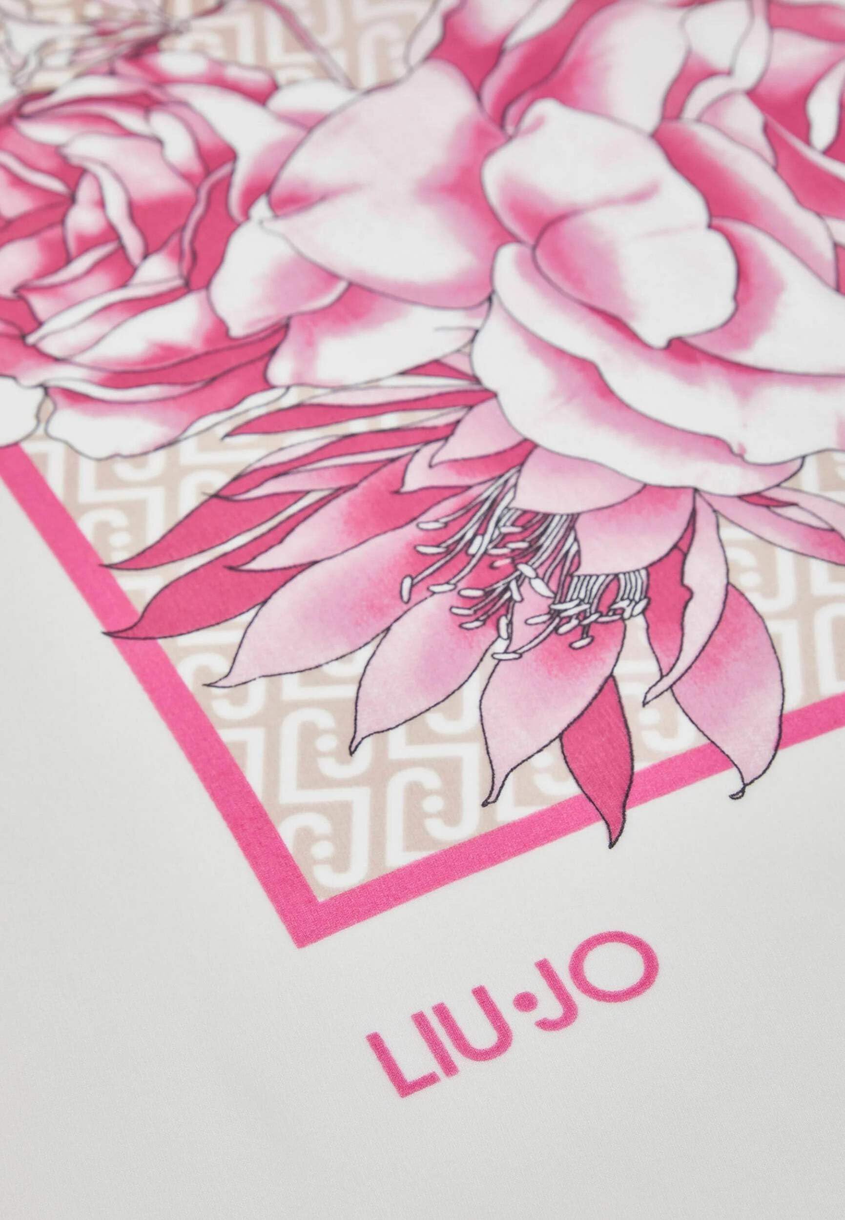 Liu Jo Foulard Grande Fiori 120x120 Poliestere