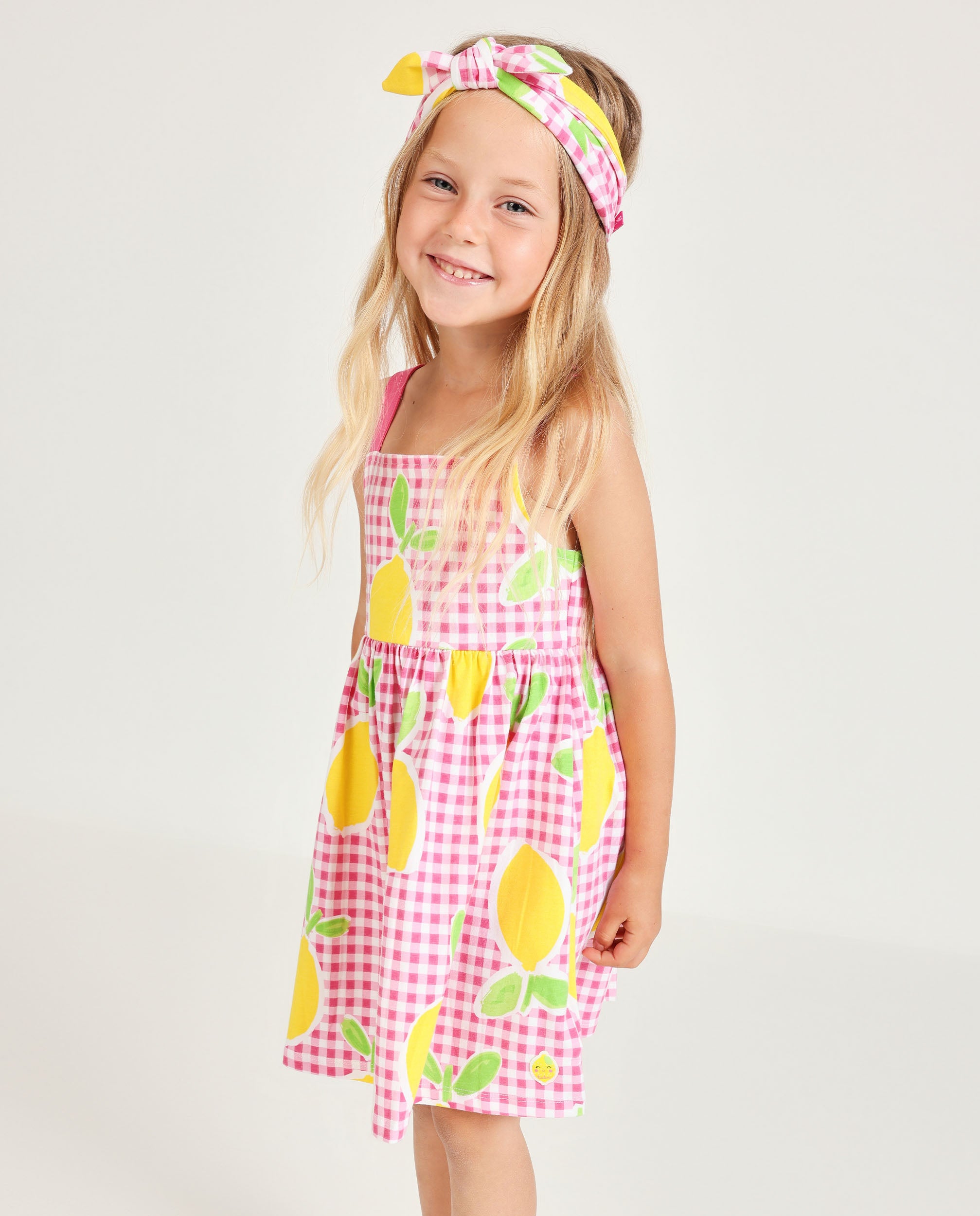 TucTuc Vestiti Vestito Bambina Rosa Limoni
