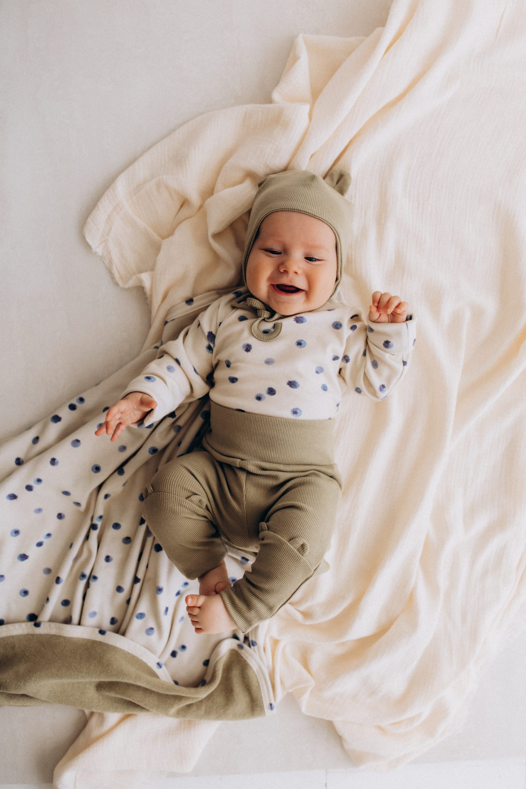 Woolly Organic Baby Leggings orecchie teddy leggings cotone bio
