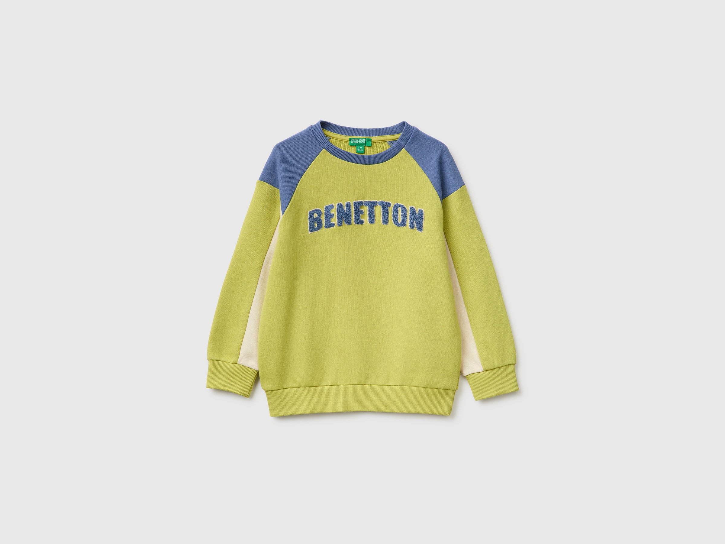 Benetton felpa color block cotone bio bimbo 104