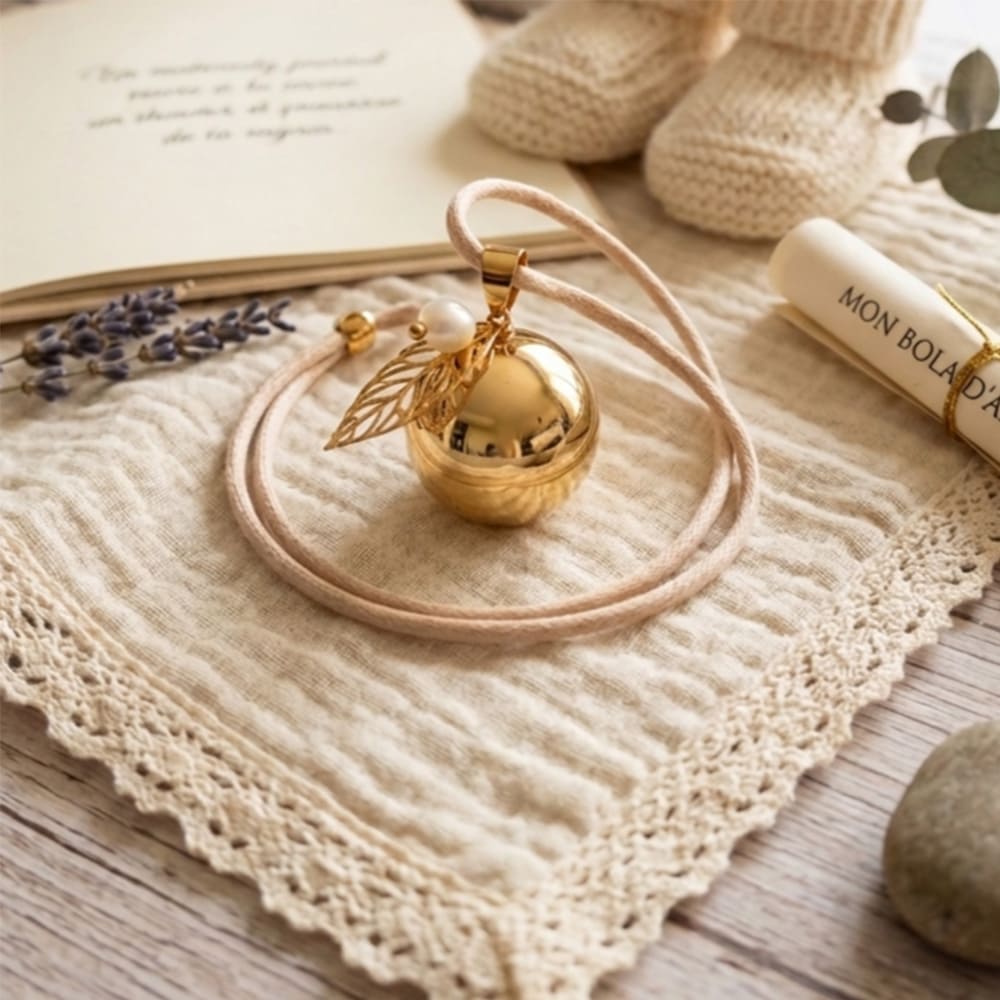 Petite Citrouille Tendresse bola gravidanza goccia oro 2,5 cm