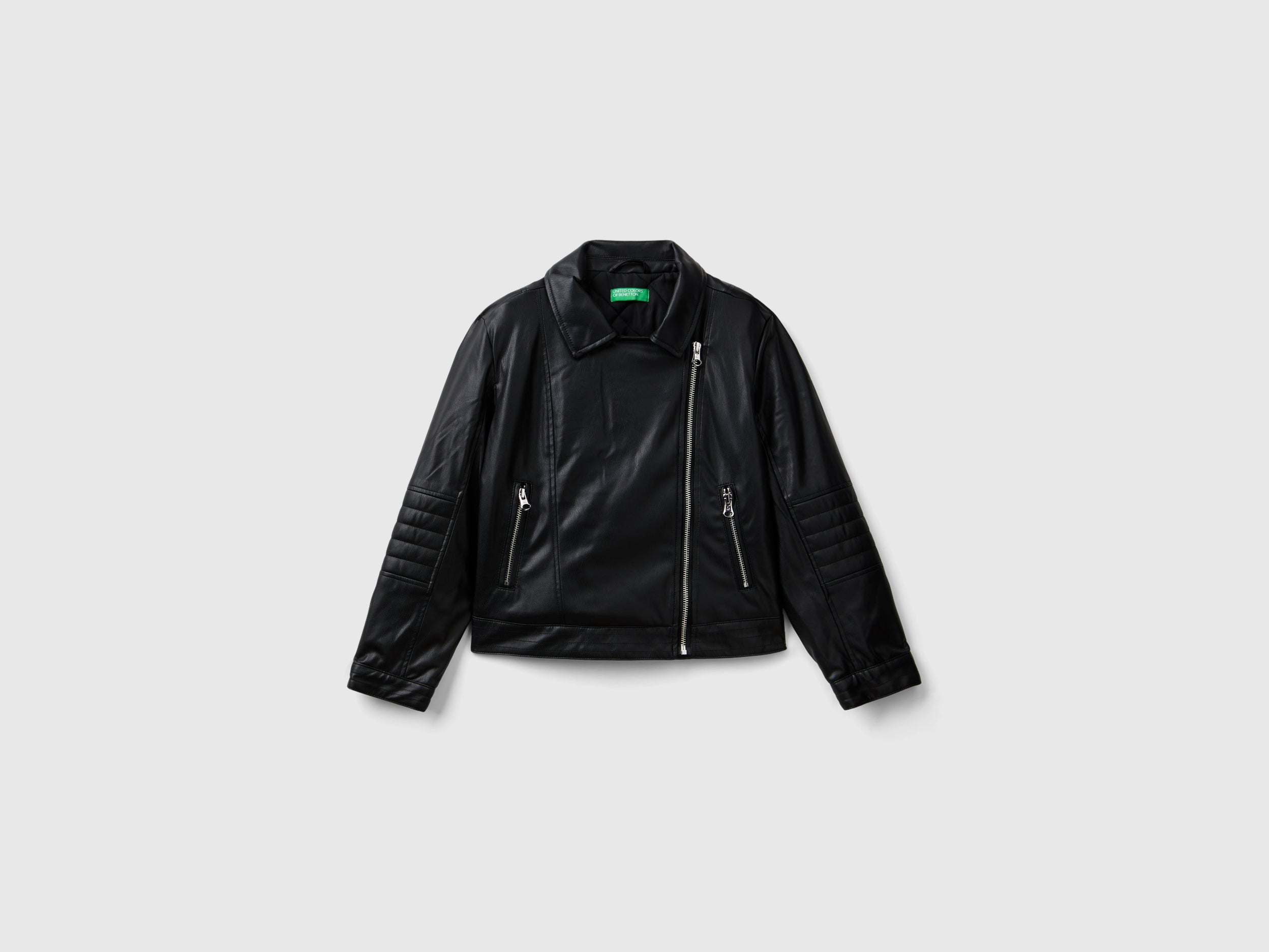 United Colors of Benetton Giacca Biker Ecopelle Taglia S