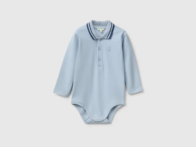 United Colors of Benetton Body Manica Lunga Stampa Animali Cotone Bio