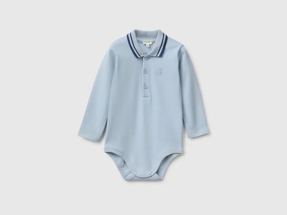 United Colors of Benetton Body Manica Lunga Stampa Animali Cotone Bio