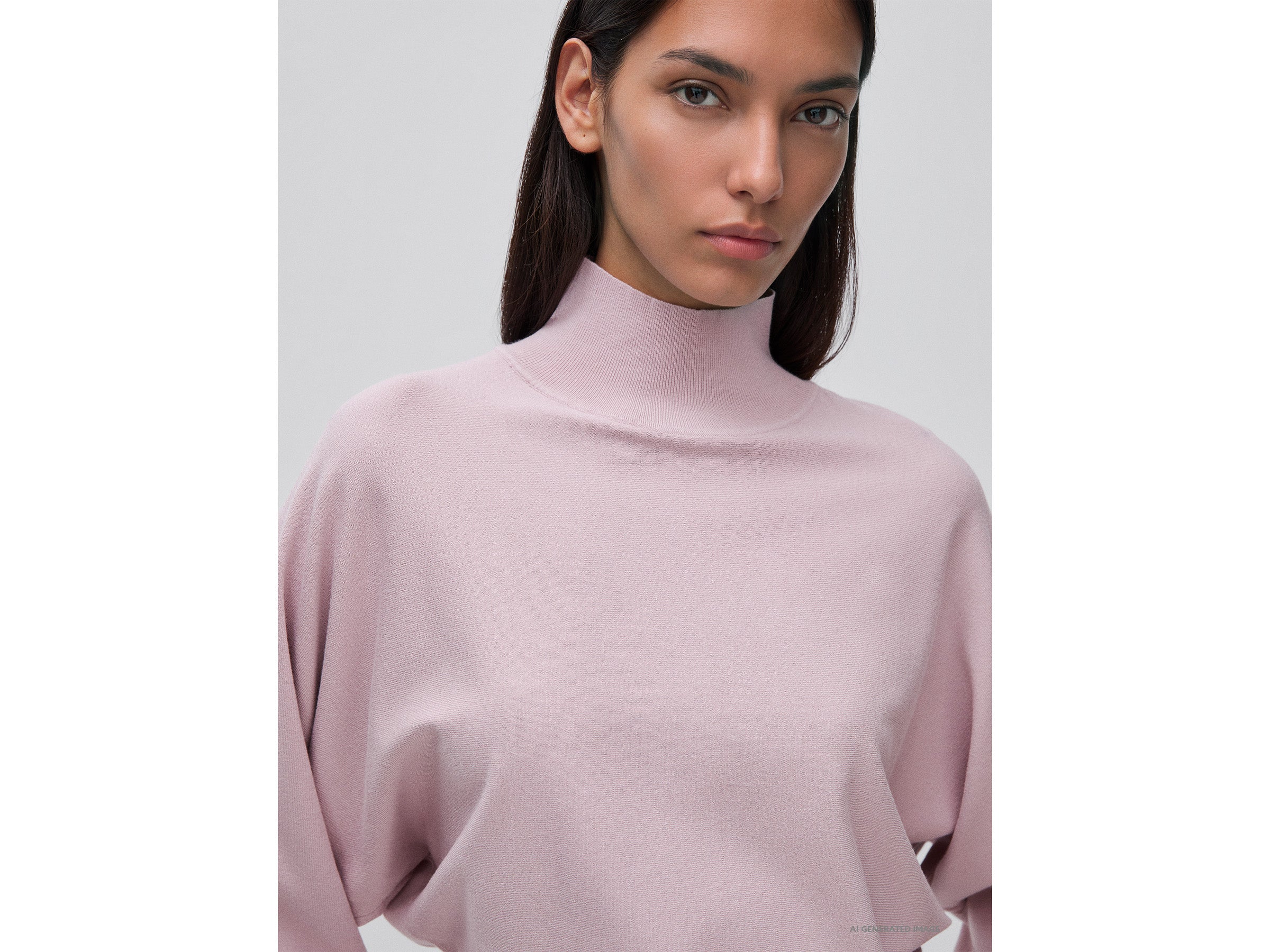 United Colors of Benetton Maglione collo alto maniche pipistrello M