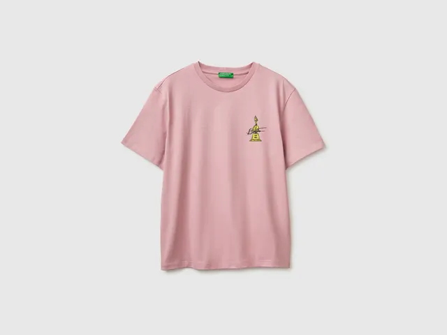 United Colors of Benetton T-shirt stampata cotone biologico taglia M