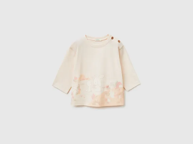 United Colors of Benetton T-Shirts maglia neonato cotone bio taglia 74