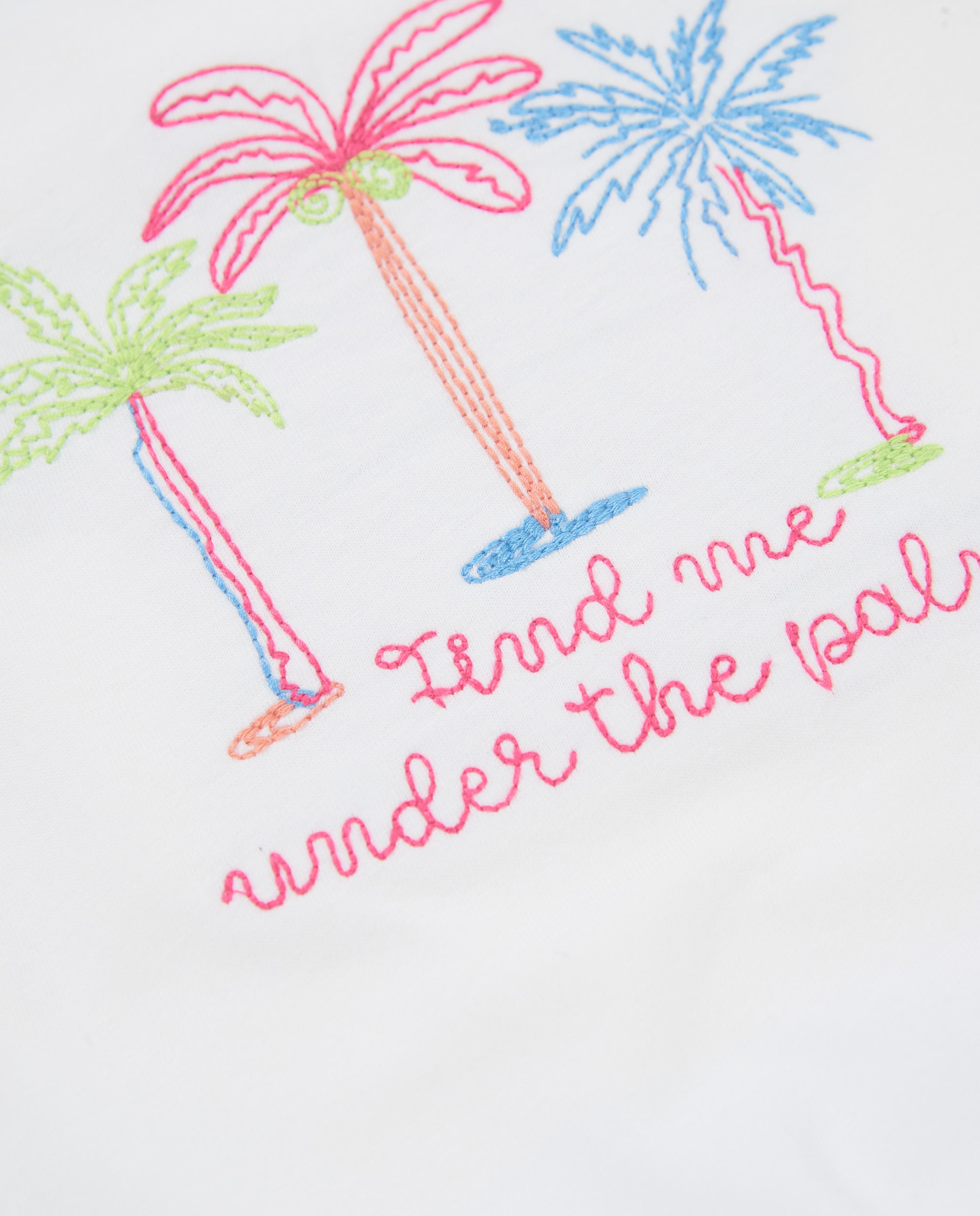 TucTuc Magliette T-shirt palme bambina bianco 8 anni