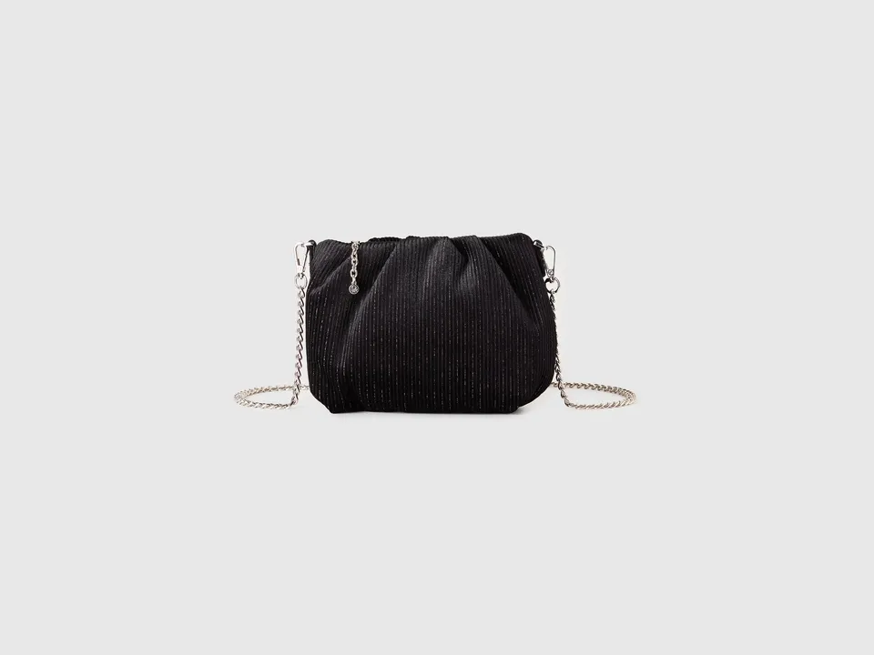 United Colors of Benetton Mini Velvet Bag Pochette Velluto Lurex OS