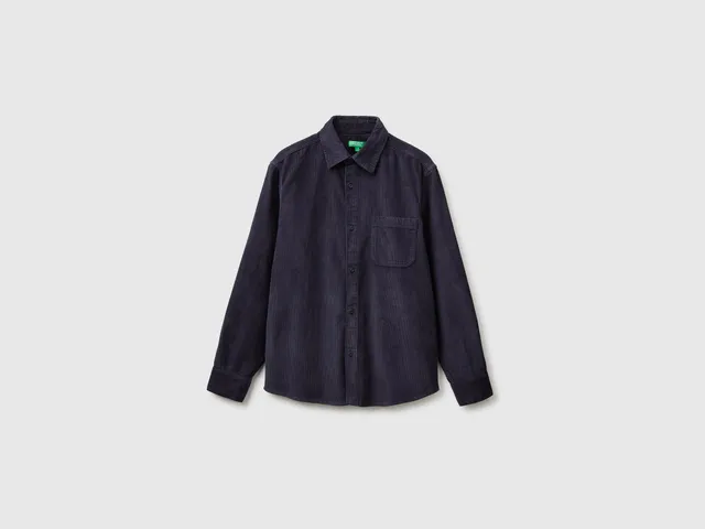 United Colors of Benetton Camicia Velluto Cotone Regular S