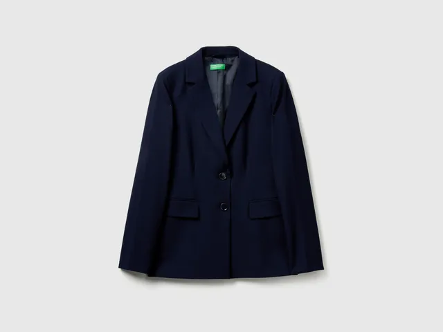 United Colors of Benetton Blazer Slim Fit Giacca Foderata Taglia 44