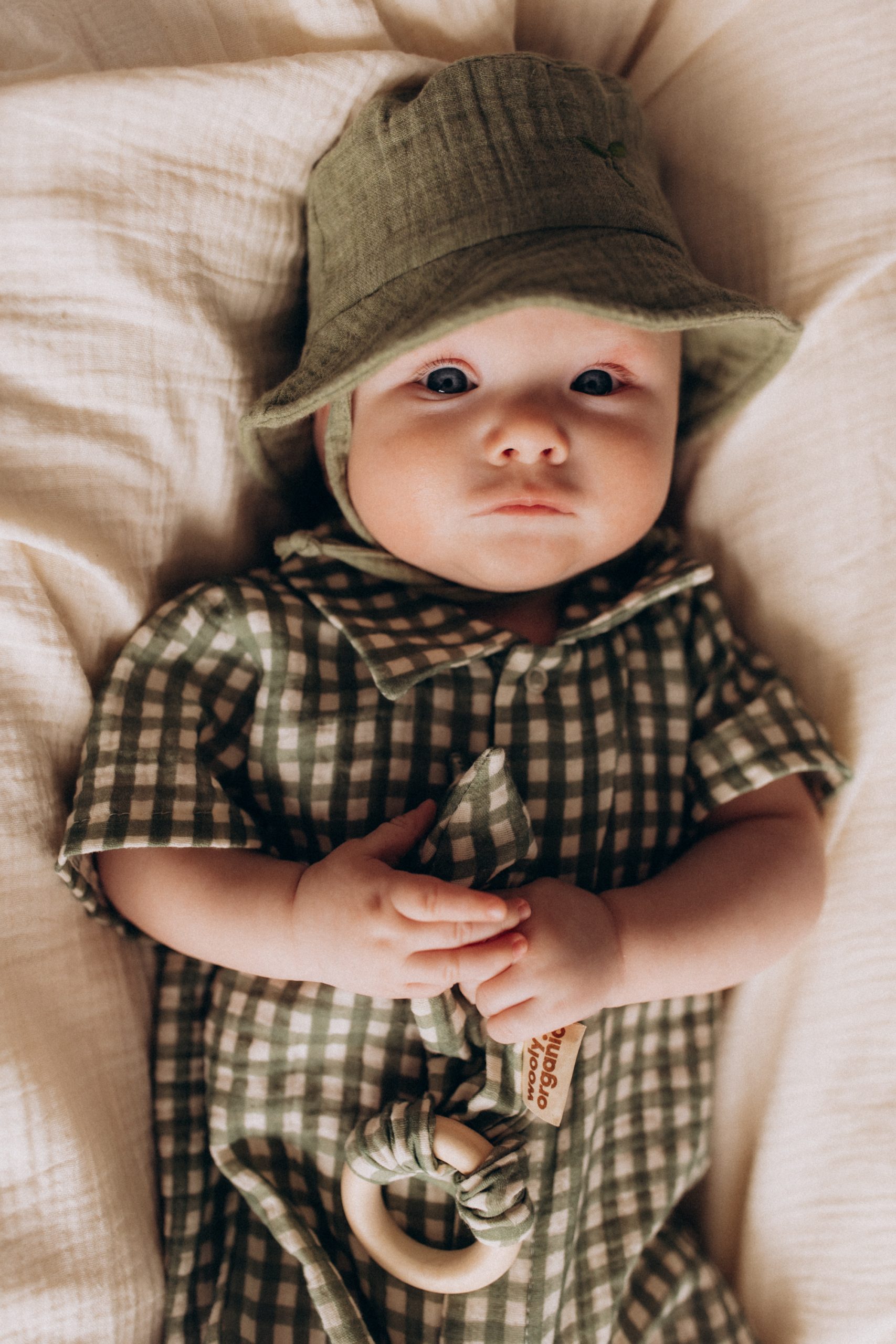 Woolly Organic Baby Rompers pagliaccetto mussola cotone organico