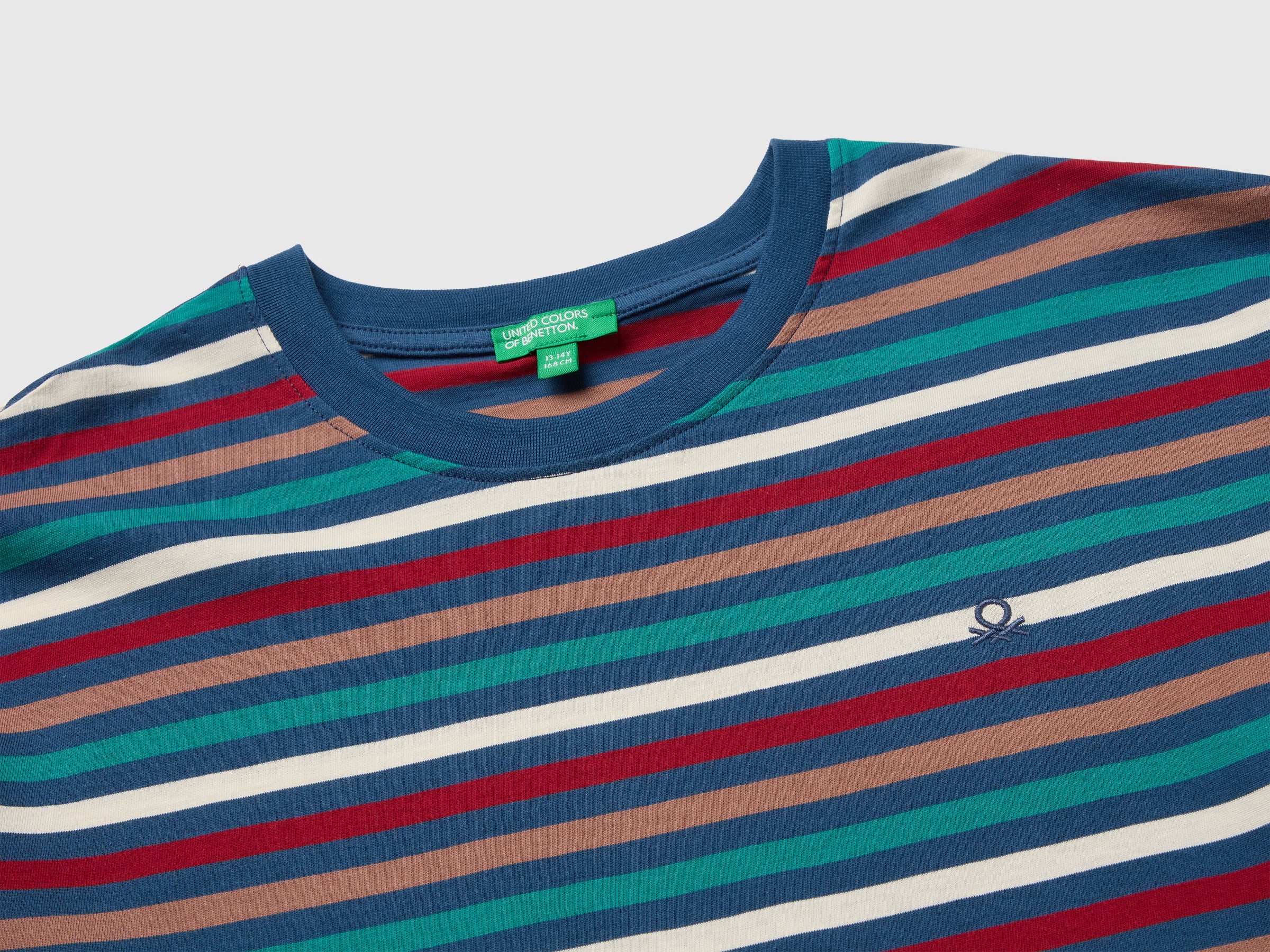 United Colors of Benetton T-shirt righe cotone biologico manica lunga S