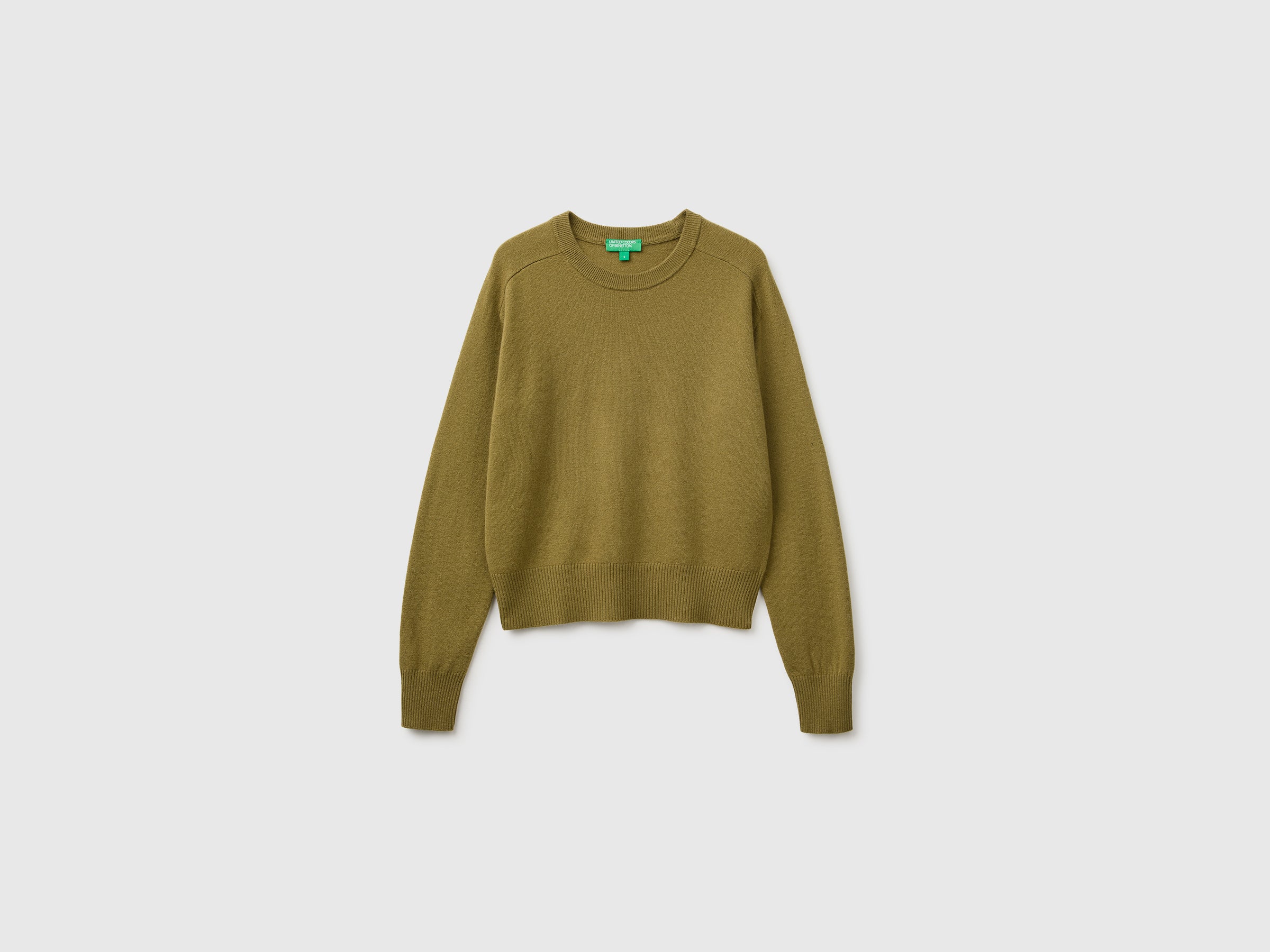 Benetton Sweaters Maglione girocollo misto cashmere taglia M