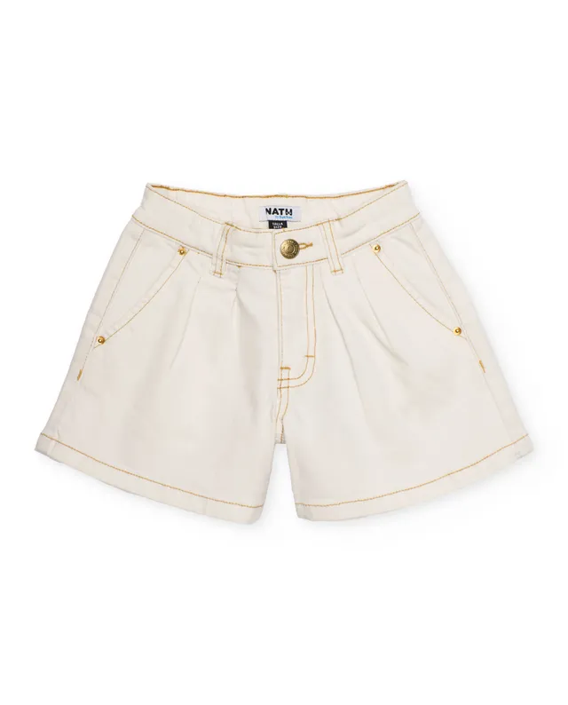 TucTuc Bermuda shorts bambina denim bianco
