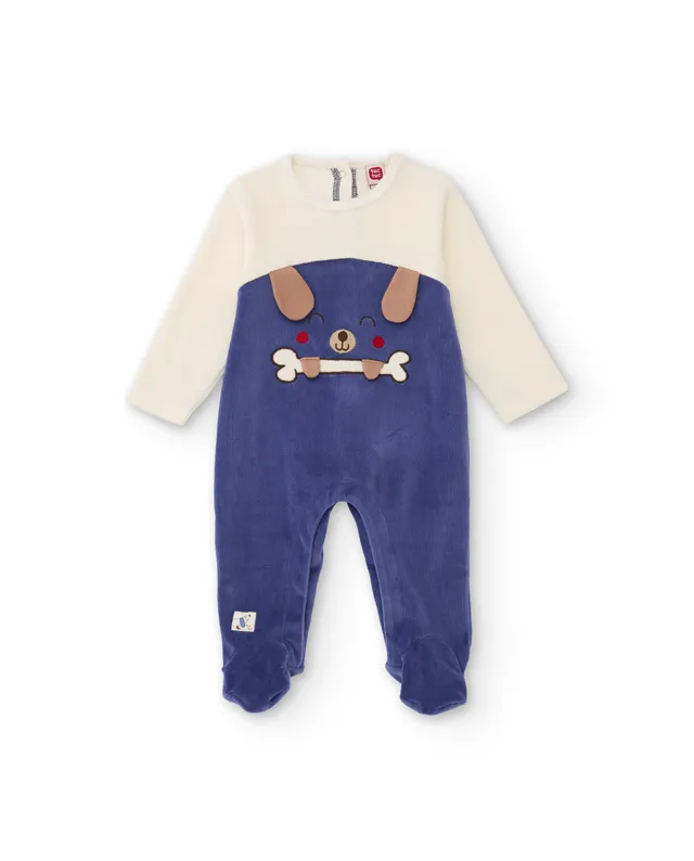 TucTuc Tutine Neonato Viola in Felpa con Animali