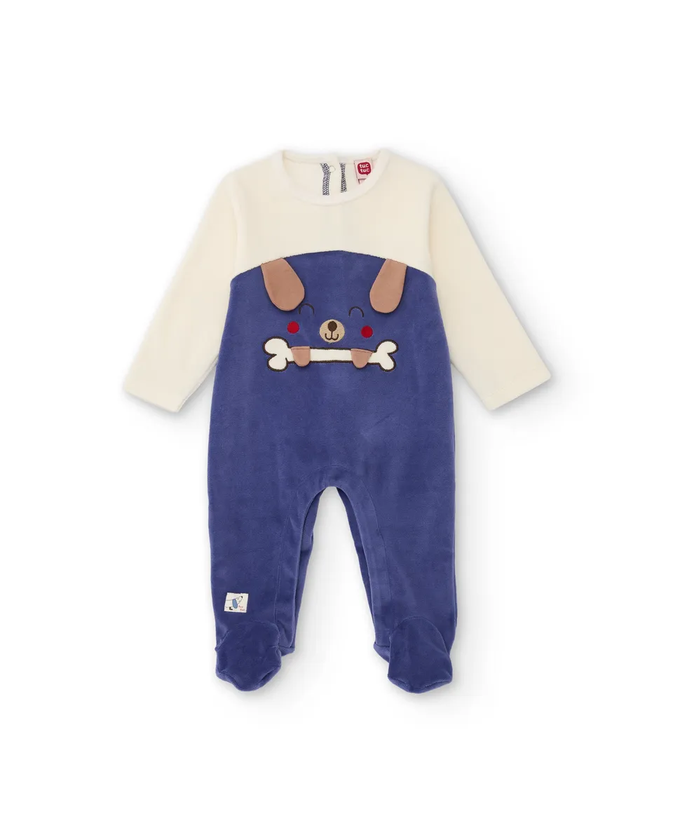 TucTuc Tutine Neonato Viola in Felpa con Animali
