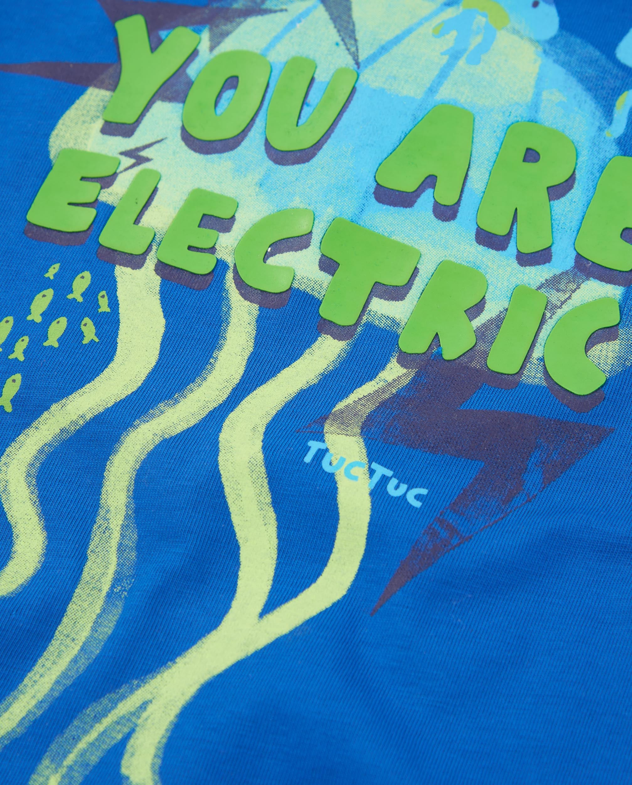 TucTuc Magliette t-shirt bambino blu stampa medusa
