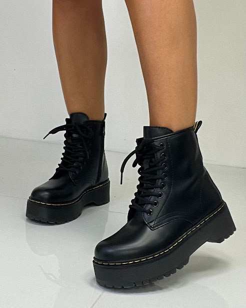 Sottosopra bmhj6210 anfibi ecopelle neri platform zip 38