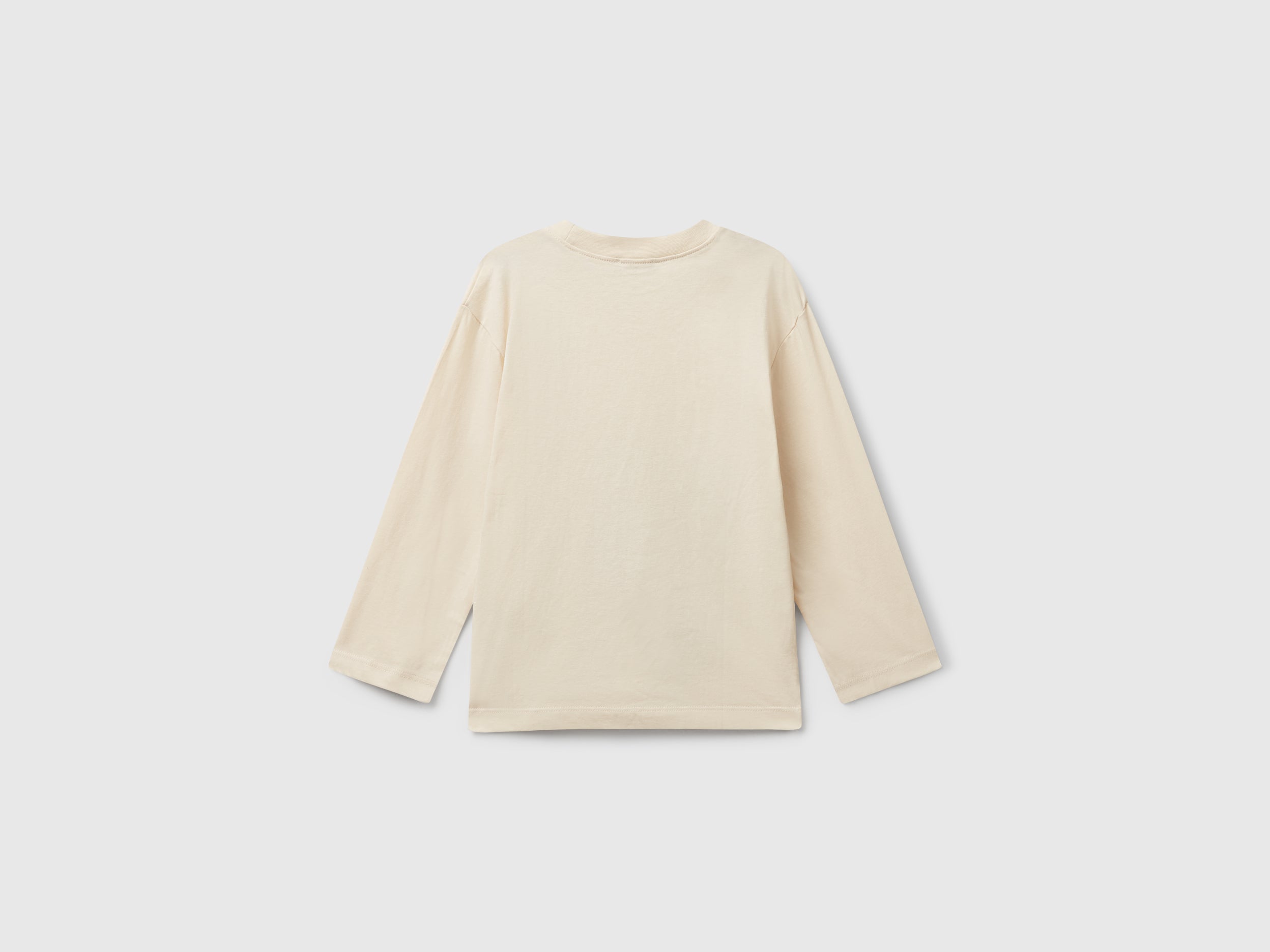 United Colors of Benetton Maglia Manica Lunga Stampa Cotone Organico 82