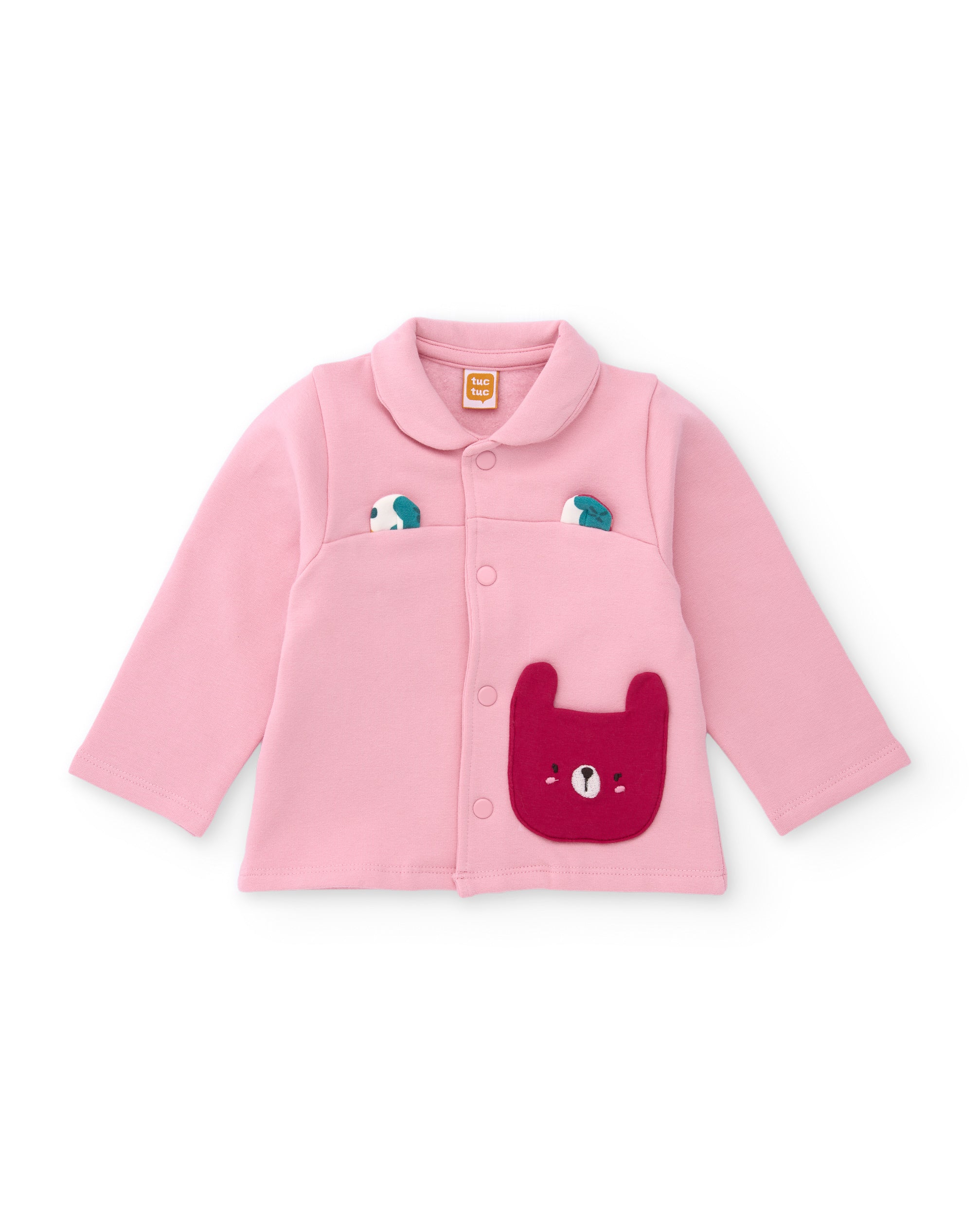 TucTuc Completi completo neonata rosa 3 pezzi felpa