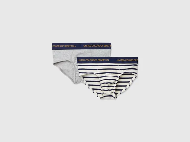 United Colors of Benetton Brief Slip Cotone Organico 2 Pezzi