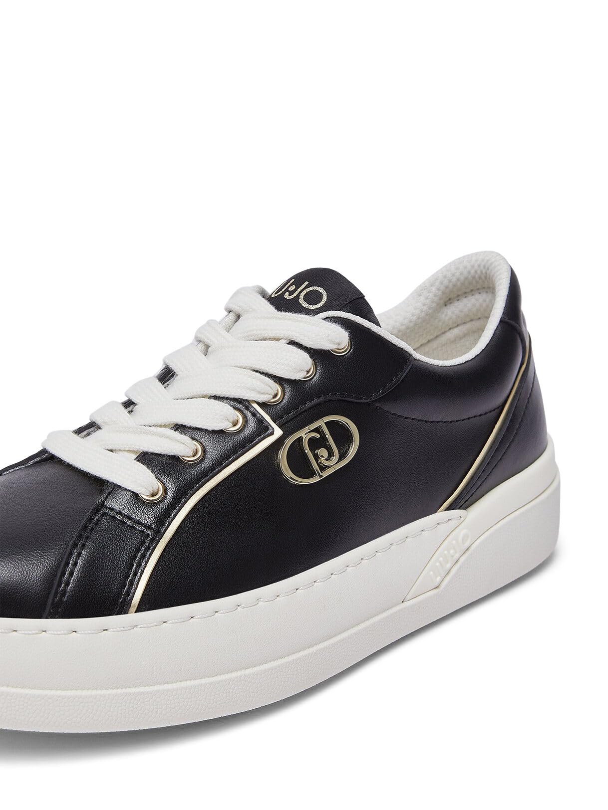 Liu Jo Sneakers Pelle Bianche 35 con Logo Monogram