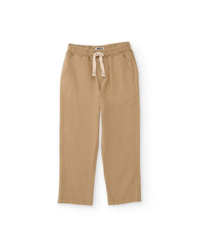 TucTuc Pantaloni Bambino Camel Vita Elastica Cotone