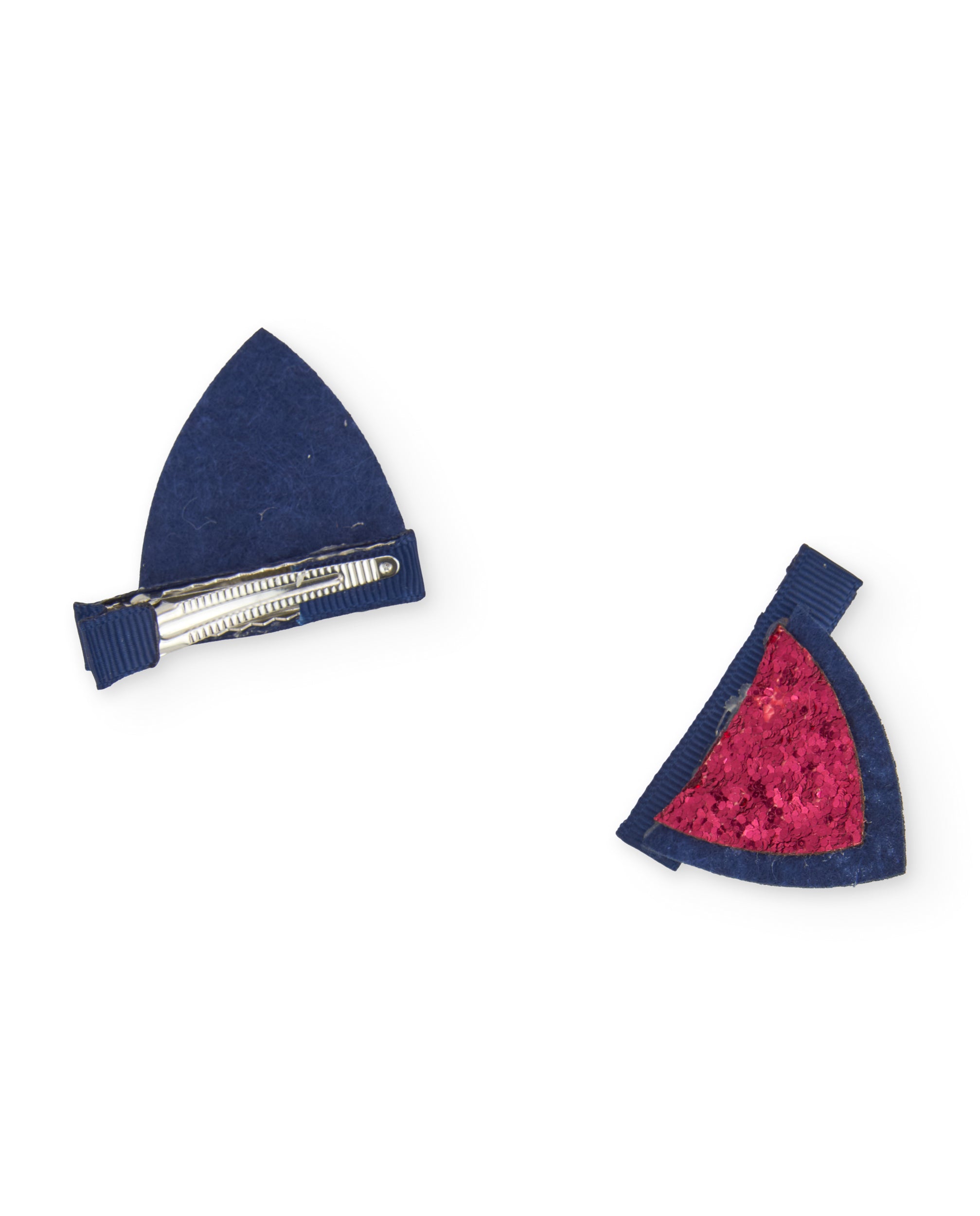 TucTuc Accessori Mollette Capelli Bambina Fucsia Glitter Gatto