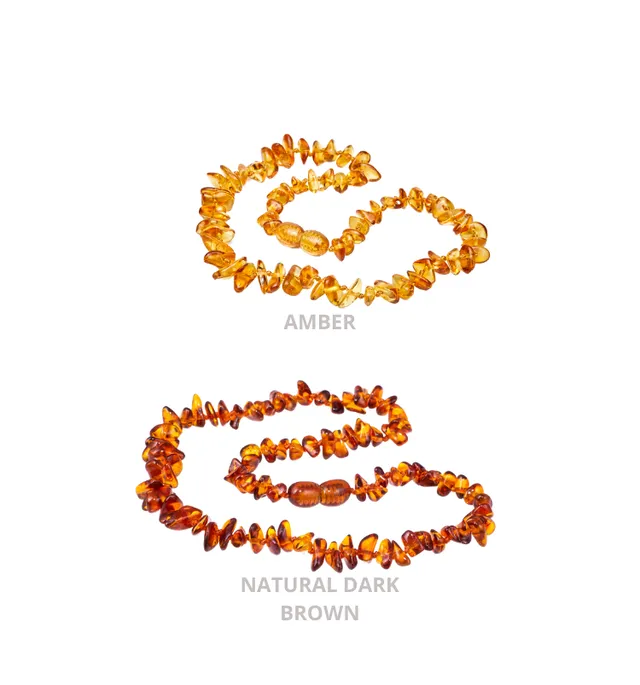 Woolly Organic Amber Necklace collana ambra 33 cm