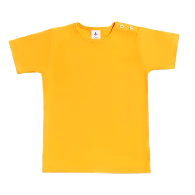 Leela Giallo Sole Maglietta Maniche Corte cotone 3-4 anni