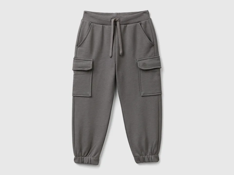 United Colors of Benetton Pantaloni Cargo Felpa Cotone 104