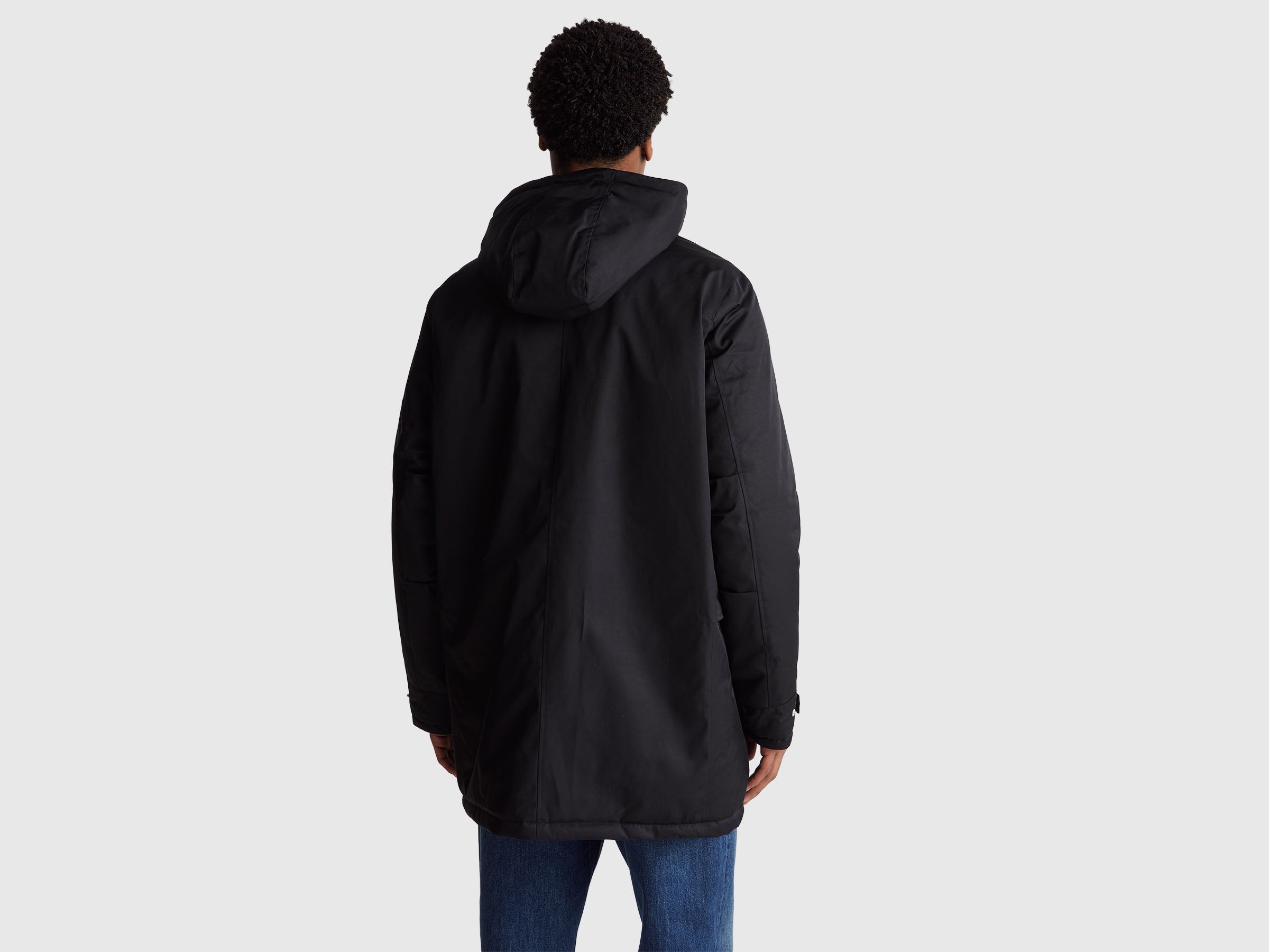 United Colors of Benetton parka imbottito cotone nylon cappuccio