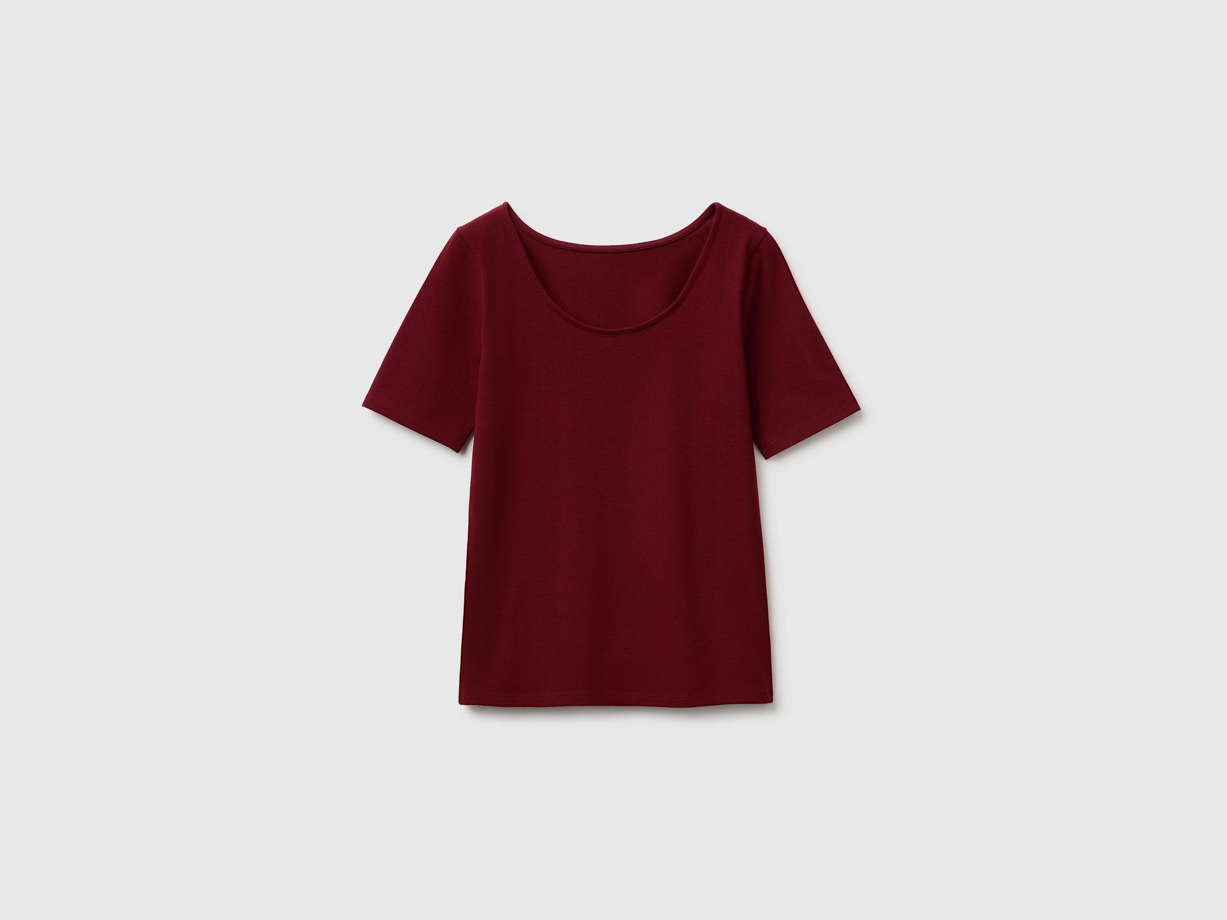 Benetton T-Shirts maglietta reversibile cotone slim XS-XL