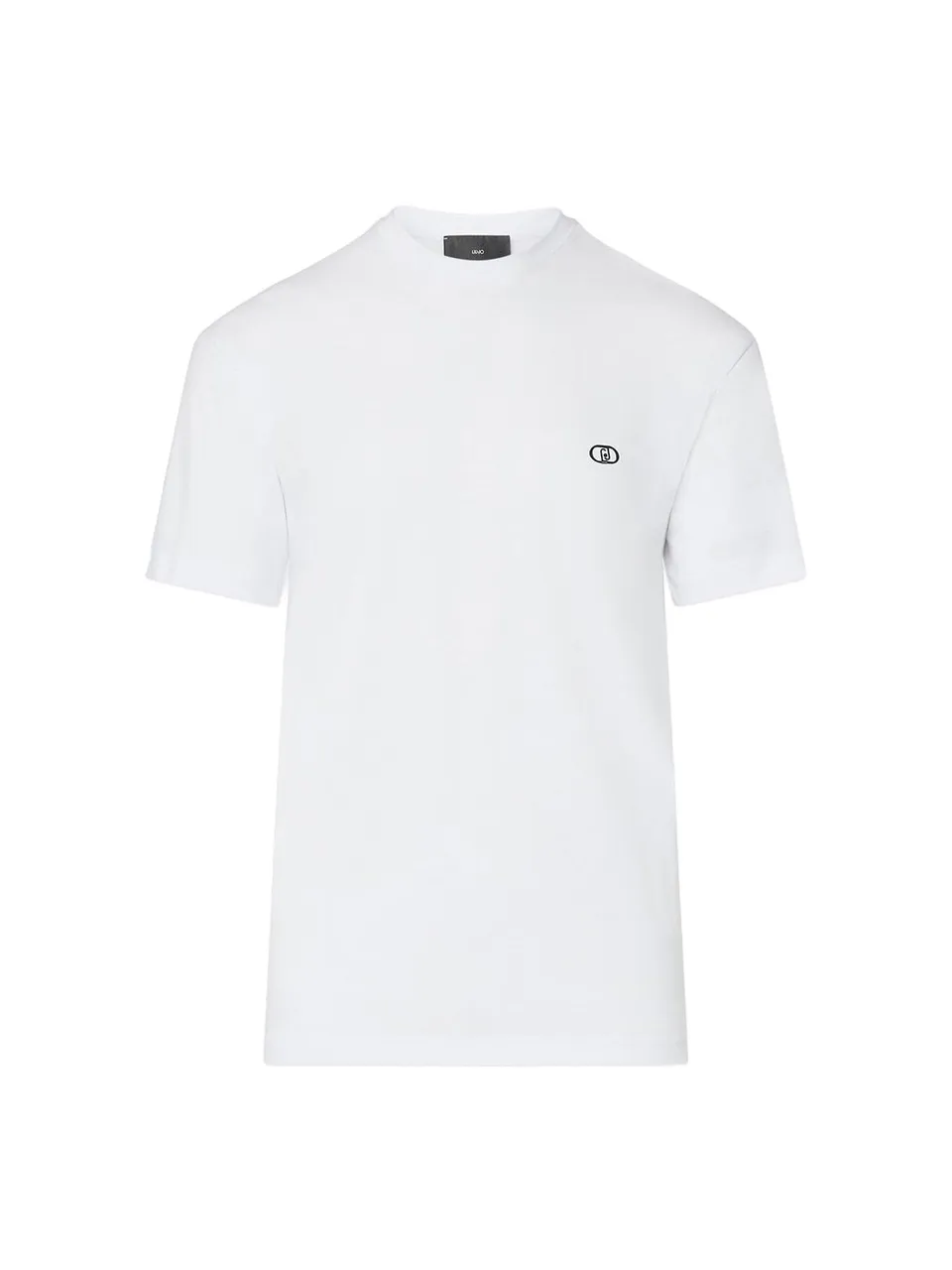 Liu Jo Baby Logo Stampato T-Shirt Blu Scuro Cotone
