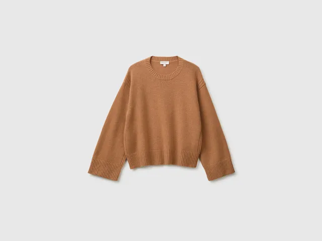 United Colors of Benetton Maglione Lana Boxy Fit S